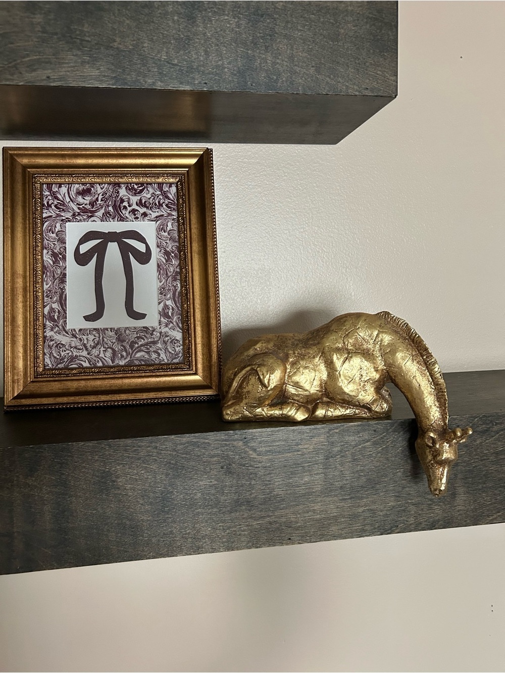 Anthropologie Gold Giraffe Figurine Decorative Sculpture
